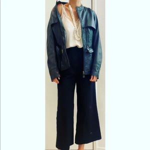 Harley-Davidson leather jacket.